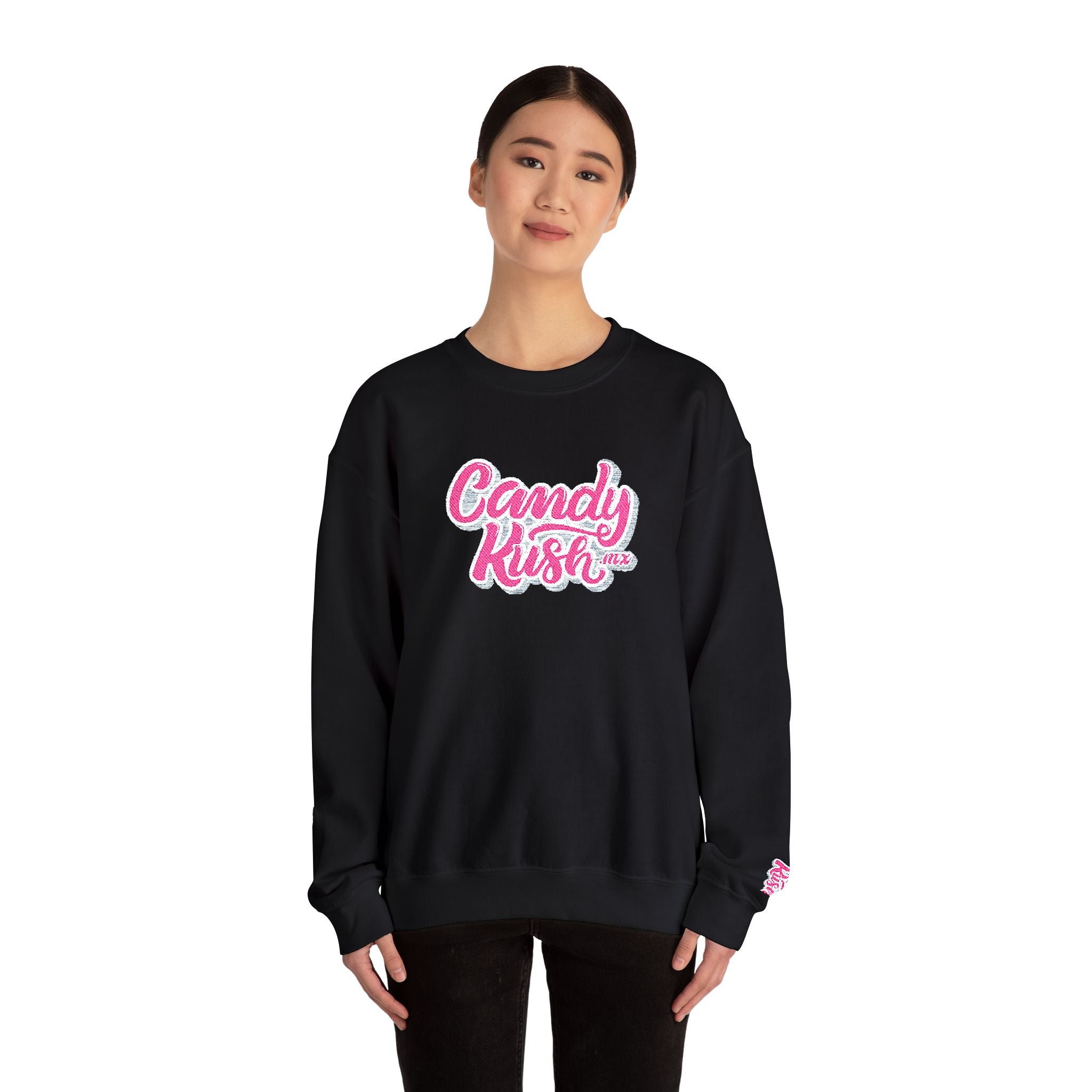 Sudadera unisex Candy Kush Heavy Blend™ de cuello redondo: moderna y cómoda