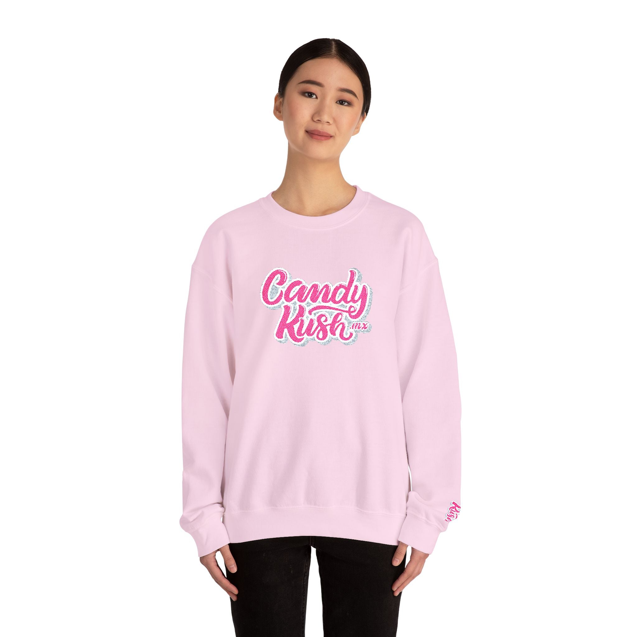 Sudadera unisex Candy Kush Heavy Blend™ de cuello redondo: moderna y cómoda