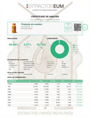 COA Análisis cromatografico